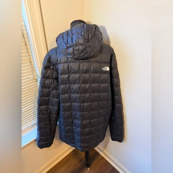 New Mens The North Face Black Eco Thermoball Full Zip Jacket Coat Puffer Matte - Picture 9 of 12